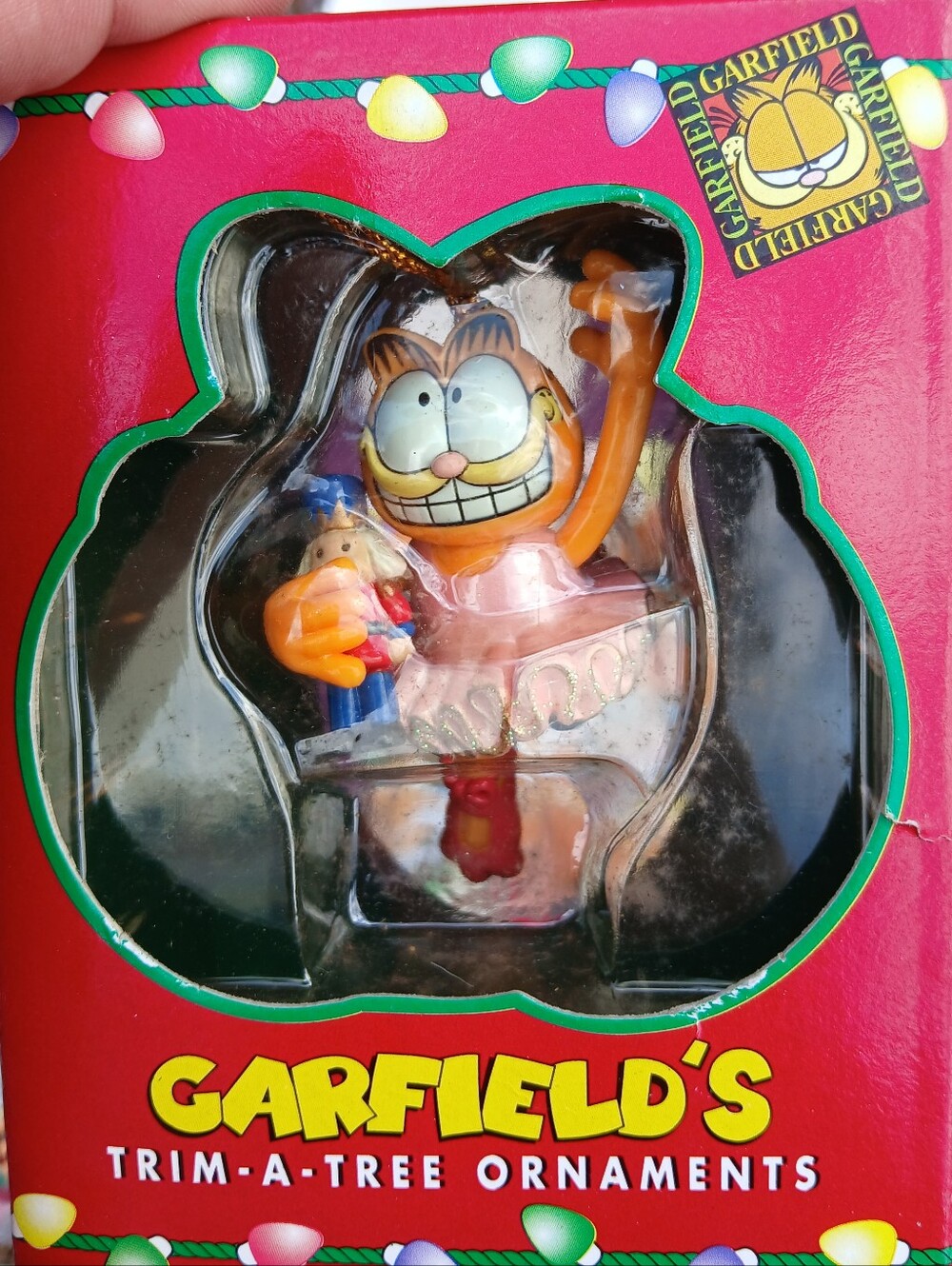 Garfield Vintage NIB Christmas Ballet Ornament